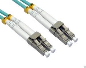 1m OM3 Eau Fibre Optique Câble LC Duplex MM 50 125 Brassage Lszh - Photo 1/2