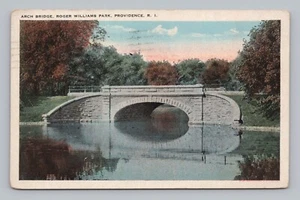 Postkarte Bogenbrücke Roger Williams Park Providence Rhode Island um 1925 - Bild 1 von 2
