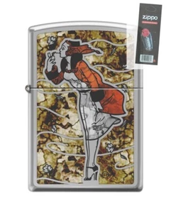Zippo 57484 Windy Varga leaves fusion icon Lighter + FLINT PACK - Picture 1 of 1