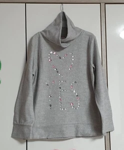 Süßer Fleece-Pullover mit Straßsteinen von YIGGA in Gr. 146/152 - Bild 1 von 8