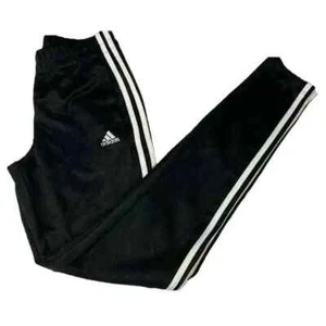 Adidas Pants Signature 3 Stripes with Zipper ankle Size 4-6 Black White - Picture 1 of 8