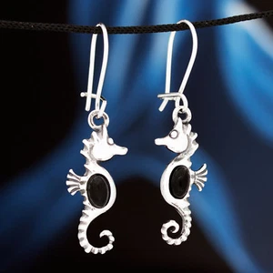 Onyx Silber 925 Ohrringe Damen Schmuck Sterlingsilber H357 - Bild 1 von 2