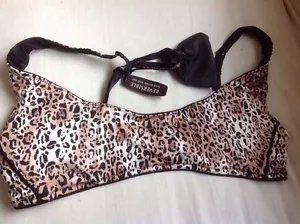 Sujetador Balconet Victorias Secret Muy Sexy Leopardo/Negro Reversible Balconet Nuevo con Etiquetas M $36 - Imagen 1 de 12