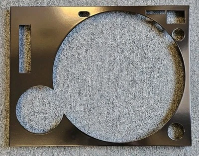 Cubierta de placa frontal Technics NEGRA para tocadiscos SL1200MK2/SL1210MK2 Foto 1 de 4