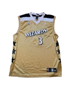 Adidas Swingman Washington Wizards Gold Alternate Caron Butler Jersey Size Large - Picture 1 of 7