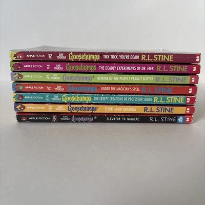 Give Yourself Goosebumps Lot of 7 Books #2, 4, 6, 7, 14, 16, 34 R.L. Stine - Image 1 of 4