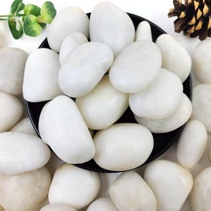 20lbs White River Rocks for Landscaping 2-3Inch Natural Pebbles for Indoor Plant - Picture 1 of 7