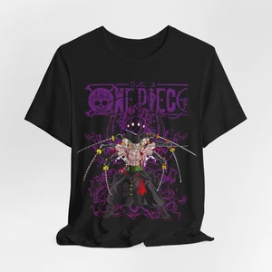 Anime-Inspired Zoro Unisex Short Sleeve Tee - Perfect for Fans, Casual Wear - Picture 1 of 12
