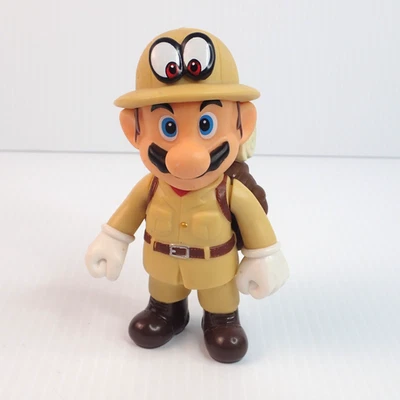 Figura Jakks World of Nintendo Super Mario Odyssey 2018 - Explorer Mario 4" Foto 1 de 4