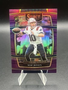 2021 Panini Select Football Mac Jones Rookie Purple Refractor #'d 23/75 - Picture 1 of 2