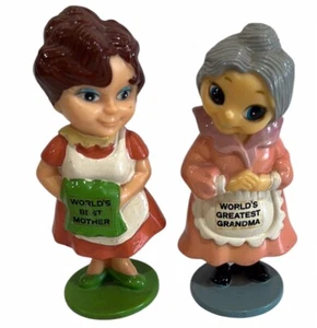 Estatuillas de plástico de colección de bayas de los años 70 más grandes del mundo para madre y abuela ~ Hong Kong - Imagen 1 de 7