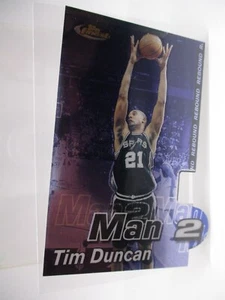 2000-01 Finest Man to Man #2A Tim Duncan REB SPURS - Picture 1 of 2