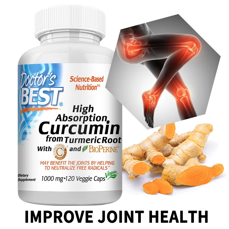 Doctor's Best, Curcumin mit hoher Absorption, 1000 mg, 120 Kapseln, Kurkuma