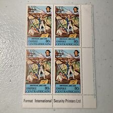 Empire Centrafricain,James Cook Ship Stamp,block Of 4,MNH,no gum.