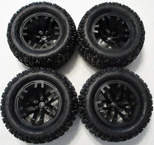 Arrma  Granite Tires & Black Wheels DBoots Fortress MT Rim 14mm Hex Arrma - Picture 1 of 4