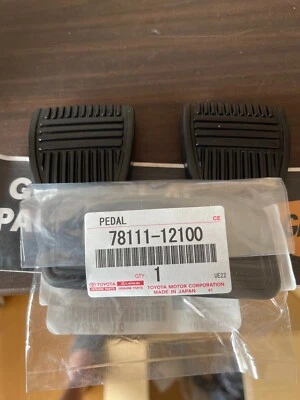 Genuine  TOYOTA OEM Supra 1986-1998  MT Gas & Brake & Clutch Pedal Pads Set of 3 - Изображение 1 из 4