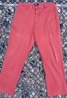Pantalon chino vintage en coton Ralph Lauren pour homme rose rouge 38 x 34 pouces 38 x 33