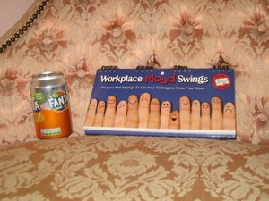 Workplace Mood Swings Flip Book + Mini LED Torch with Clip Bundle - Both New