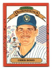 1990 Donruss Diamond Kings #20 - Chris Bosio - Milwaukee Brewers