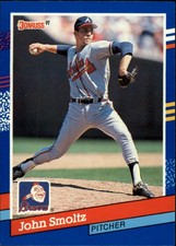 1991 Donruss Atlanta Braves Baseball Card #75 John Smoltz 