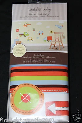 Calcomanías de pared Koala Baby On the Road coches camiones niños decoración habitación nuevas en paquete Foto 1 de 4