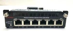 McAfee STANDARD MFE NET SEC 1GIGE 6PORT NET MOD 1U+ IAC-6P1NET-MOD - Picture 1 of 7