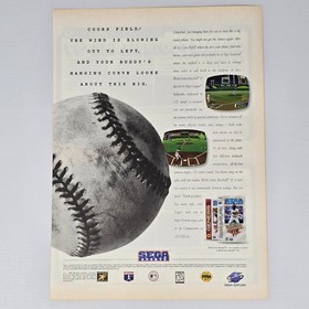 World Series Baseball 2 Sega Saturn Field Print Ad/Poster