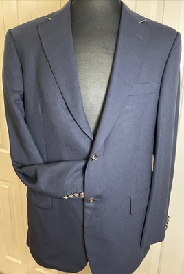 Blazer Chaqueta Deportiva Pal Zileri Lana Azul Marino Doble Ventilación Plateado 2 Botones Talla 40R Foto 1 de 4