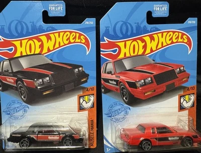 Hot Wheels ’87 Buick Regal GNX Lote de 2 (Rojo y Negro) Foto 1 de 4
