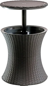 Pacific Cool Bar Outdoor Patio Furniture and Hot Tub Side Table with 7.5 Gallon - Picture 1 of 8