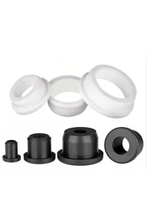 T-Form Tülle Silikon Gummi Loch Stecker Straupe Elektrischer Draht Kabel Schutz Buchse - Bild 1 von 15