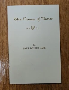 The Name of Names by Paul Foster Case (1981, Builders of the Adytum) - Imagen 1 de 3