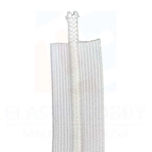 Cordón elástico blanco de 1,25" (32 mm) - Hecho en EE. UU. - Imagen 1 de 8