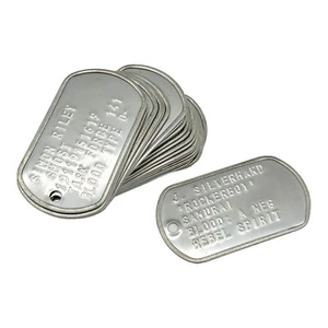 MISPRINTED Dog Tag. Single US SPEC DOG TAG ONLY UK SELLER  - Picture 1 of 5