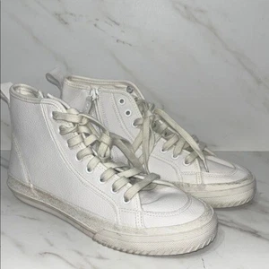 Clarks Roxby hi top white sneakers sz 7. (P17 - Picture 1 of 6