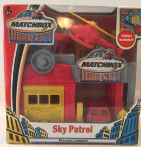 Matchbox Hero City Sky Patrol with Fire Truck Helicopter Connect NIB - Picture 1 of 12