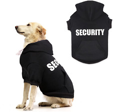 Dog Hoodie Security Dog Sweater Soft Brushed Fleece Dog Clothes Dog Hoodie Sweat