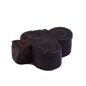 Old Vintage Hand Carved Wooden Kum Kum Tikka Powder Box Decorative NH5611 - Bild 1 von 5