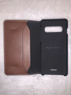 NEW GENUINE REAL LEATHER Platinum Folio Wallet/Case  SAMSUNG GALAXY S10 - Image 1 of 4