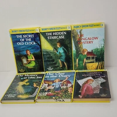 Caroline Keene Nancy Drew Volumes 1, 2, 3, 4, 7, 8 Mystery Adventure Detective Foto 1 de 4