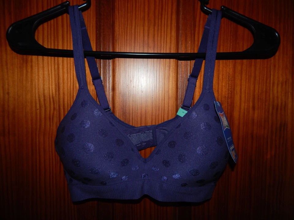 HANES COMFORT FLEX FIT PLUM BRA, WIRELESS, MEDIUM LINING , SIZE SMALL, NWT - Image 1 of 4