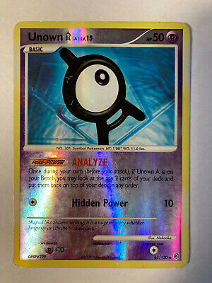Unown A 65/130 UC Reverse Holo Pokemon TCG Card Diamond & Pearl MP