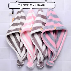 Magic instant Rapid Quick Dry hair fast Turban Bath Hair Towel Head Wrap Hat cap - Picture 1 of 16
