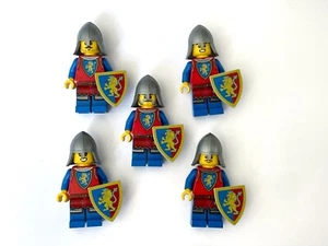 LEGO Castle - Minifigure Lot x 5 - Lion Knight Soldier & Shields (BAM) 2025 - Picture 1 of 2