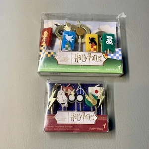 Harry Potter Wizarding World Papyrus Birthday Candles Lot Of 2 Hogwarts - Picture 1 of 7
