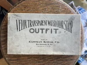 Antique Kodak Velox Transparent Water Color Stamp 1900s Photography Tinting Kit - Picture 1 of 10