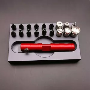 Herramientas de reparación de relojes para tubos con estuche empujador atornillado para movimiento R Breitling - Imagen 1 de 10