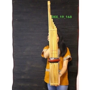 Thai Khaen Bambú Isan Laos Órgano Boca Musical Instrumento Folclórico Tradicional Regalo - Imagen 1 de 6