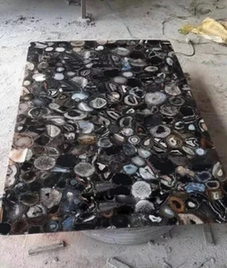 Agate Centerpiece Table, Agate Dining Table, Geode Table , Custom Dining Table - Picture 1 of 8