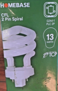 4 x CFL 2 Pin Spirale 13 Watt G24d-1 SPS 2P Glühbirne warmweiß 3000K Lampe Beleuchtung - Bild 1 von 1